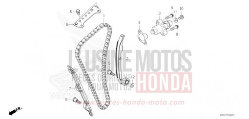 CATENA DISTRIBUZIONE/TENDICATENA CRF250RS di 2025